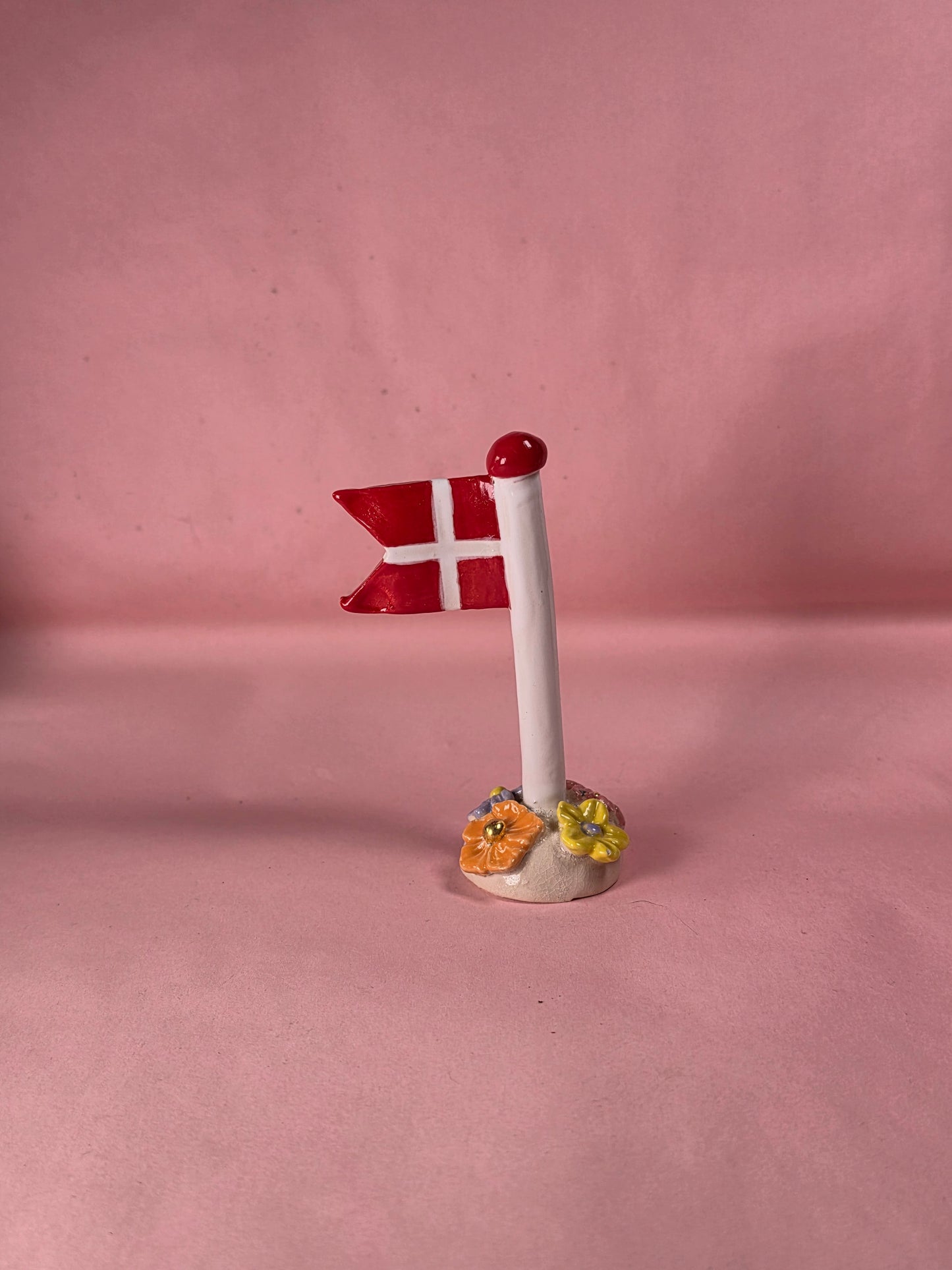 Flag  - blomster, guldbelagt